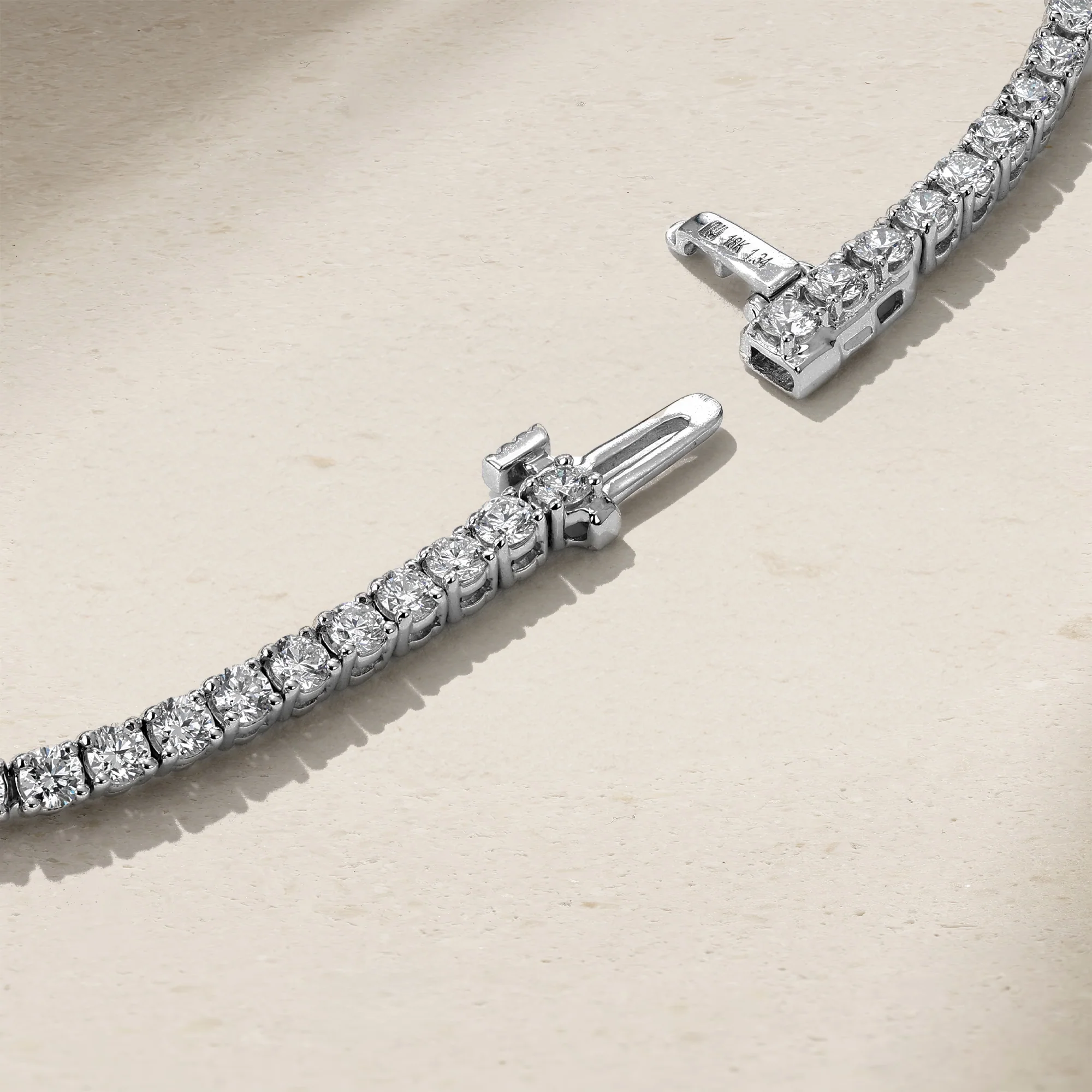 Nouveau Sapphire and Diamond Tennis Bracelet - Image 4